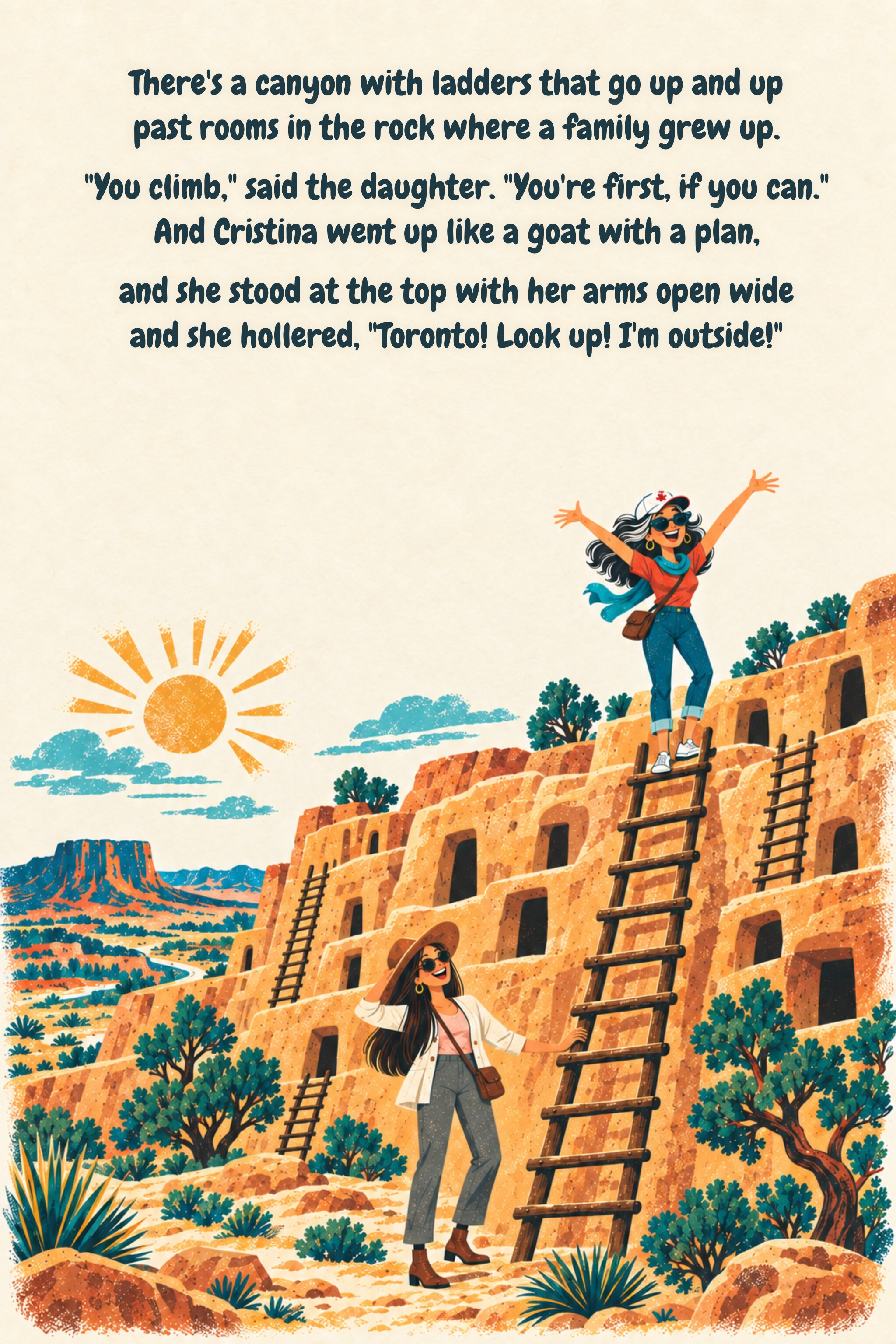 Page 7: The ladders. Illustrated verse; full text follows.
